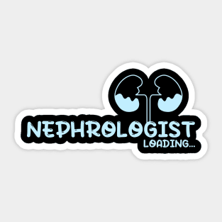 Future Nephrologist, doctor, kidneys - blue Sticker